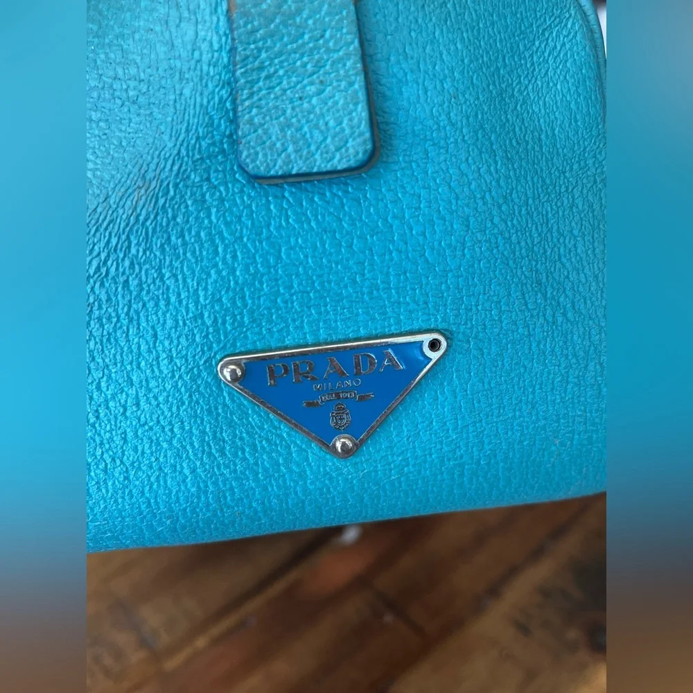 Prada Leather Nappa Light Blue Shoulder Bag - Picture 11 of 16